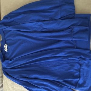 Blue cardigan